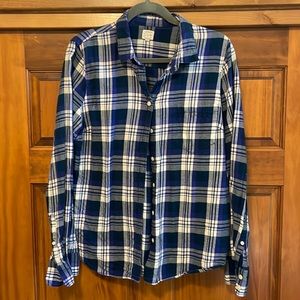 JCrew Boyfriend flannel L